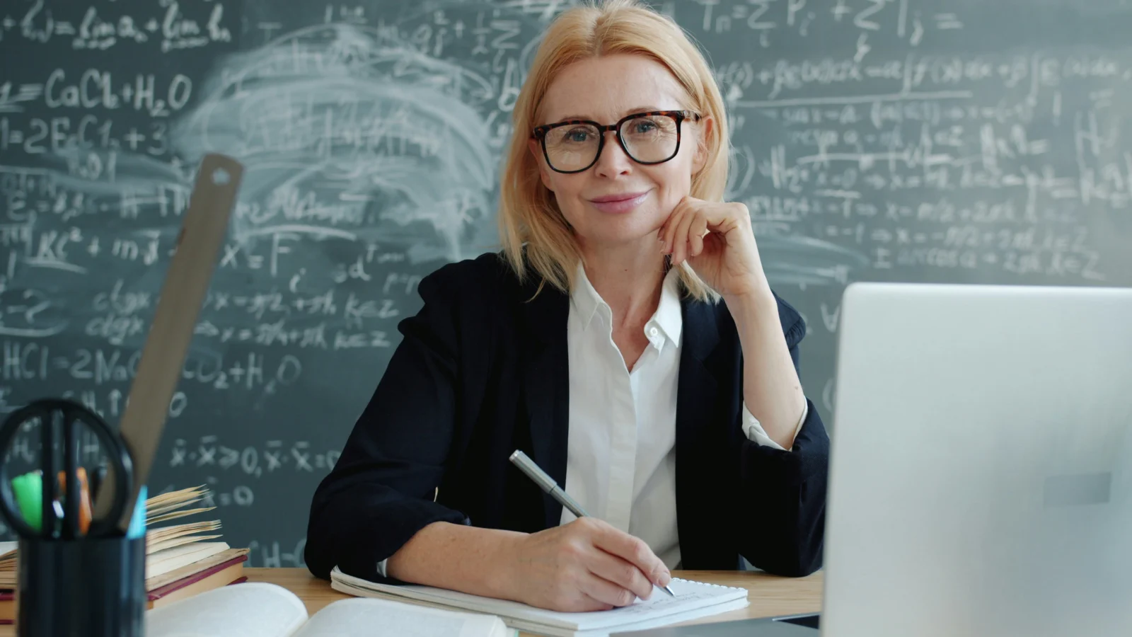 Mature professional learning new skills while preparing for a career change after 50