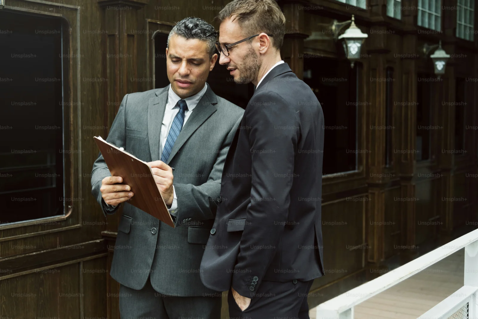 Business owners building meaningful connections through a focused professional conversation